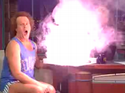Richard Simmons ('s Food Steamer) is Flaming