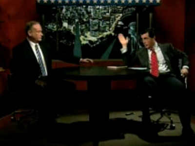 Hot O'Reilly-on-Colbert Action